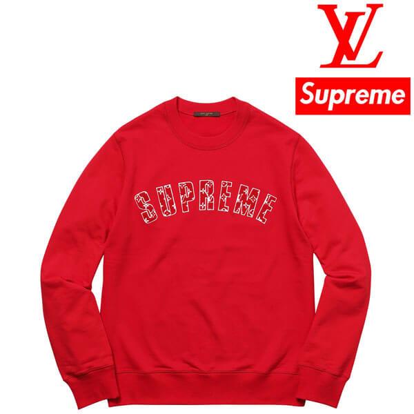 ルイヴィトン シュプリーム コピー パーカー supreme 偽物 X Louis Vuitton ARC LOGO CREWNECK Crewneck クルーネック201116CC2